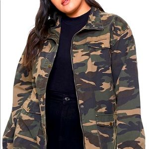 Forever 21 Plus Sized Camo Jacket